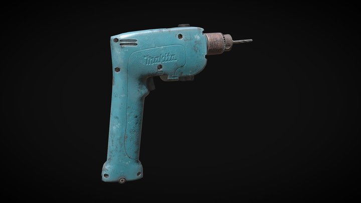 Makita Cordless Drill 3D Model