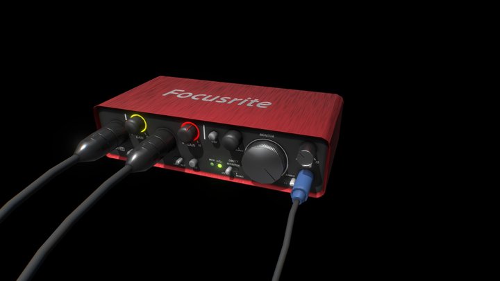 Focusrite 2i4 3D Model