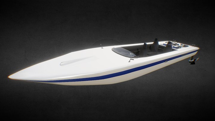 Speedboat n°2 3D Model