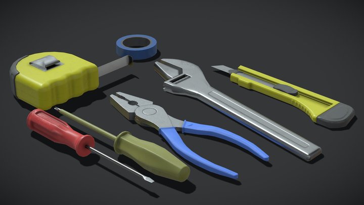 Tools Pack. Free 3D Model