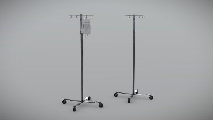 IV Pole 3D Model