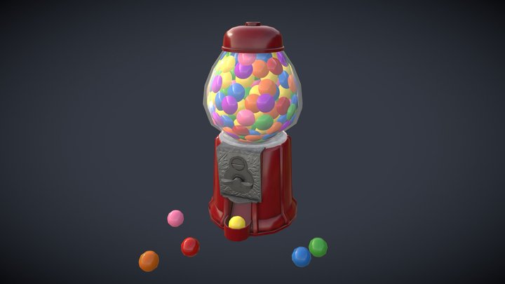 Gumball Machine 3D Model