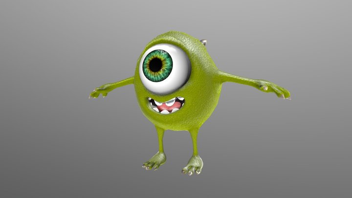 SN | Little Mike Wazowski 3D Model