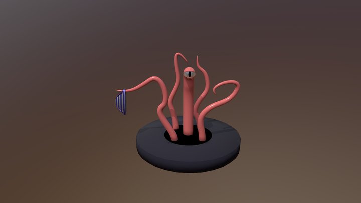 Tentacles monster 3D Model