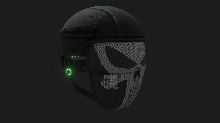 Tactical Headgear SG Concept 3D Model