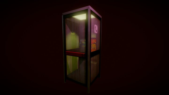 Phone Booth 3D Model