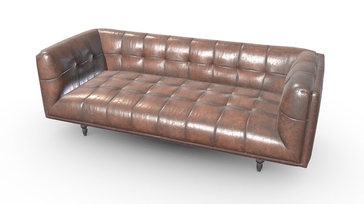Sofa (Game Ready / 2K PBR) 3D Model