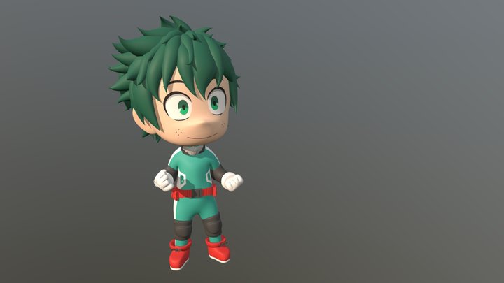 Midoriya - Boku No Hero - Chibi Ver. 3D Model