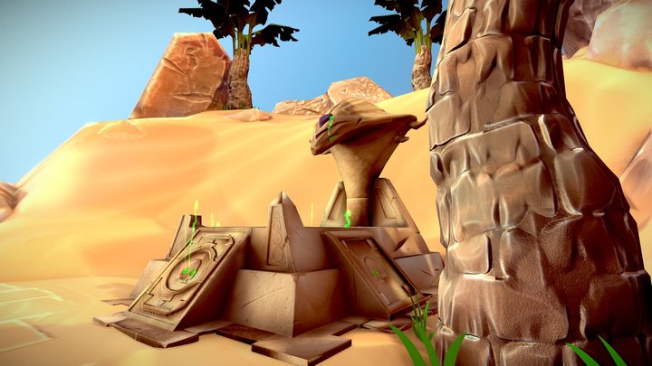 Altar in the desert 3D Model