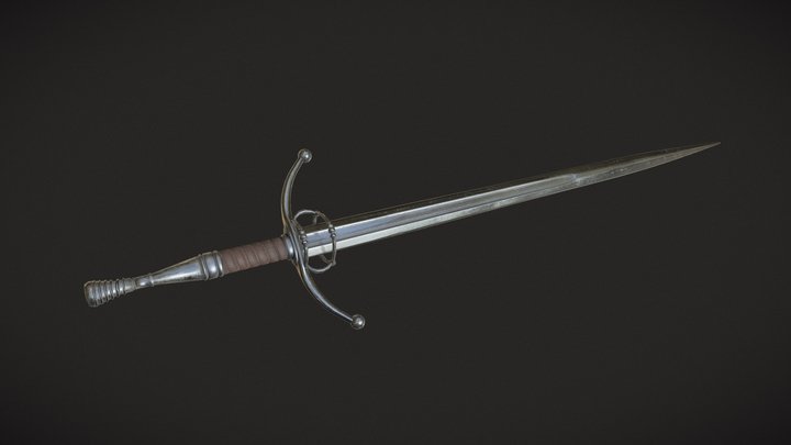 Medieval Sword 3D Model