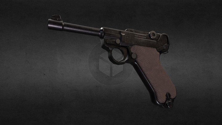 P08 Luger Stsndard 3D Model