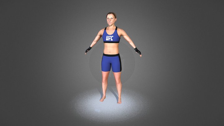 MMA Figther 3D Model