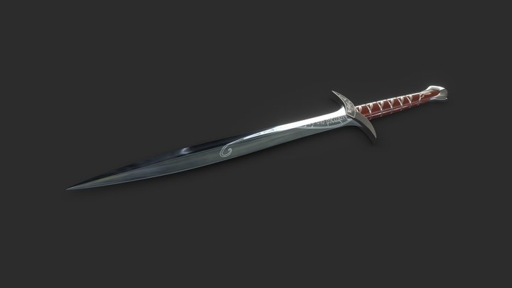 Sting Sword Lowpoly 3D Model