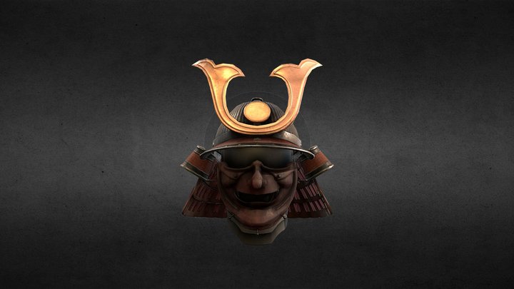 Samurai Helmet 3D Model