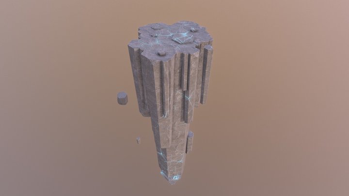 Flying Rock 3D Model