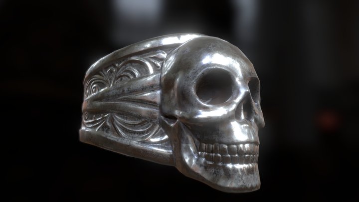 Skull Ring 3D Model