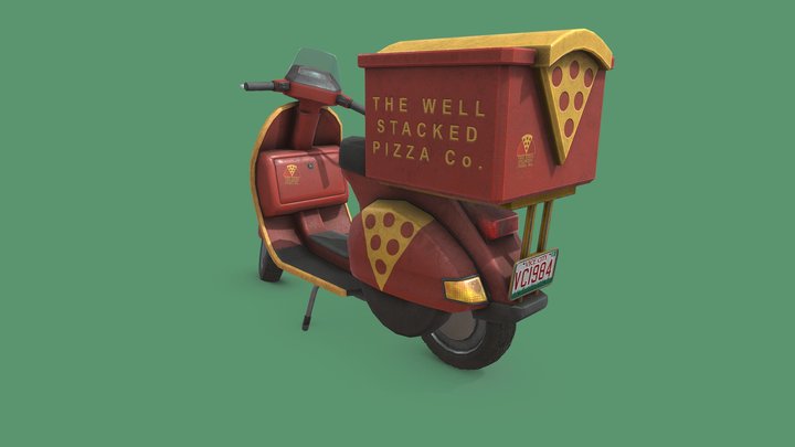 Faggio Pizza Delivery - GTA Vice City 3D Model