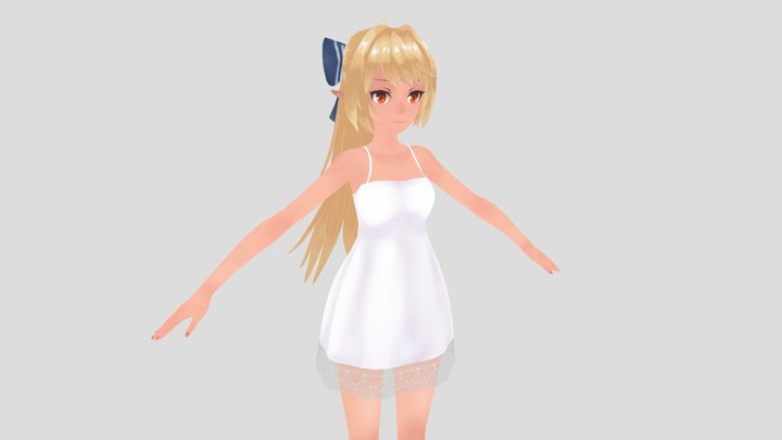 Shiranui Flare不知火フレア3D 3D Model