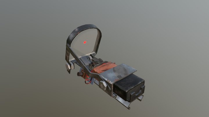 Homemade collimator sight 3D Model