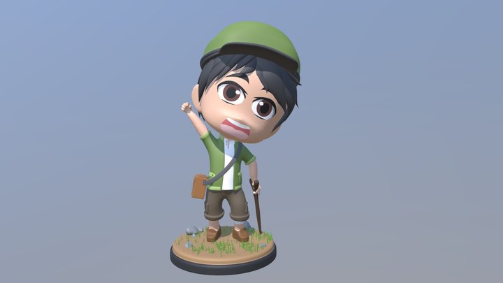 Musa - Battle Of Surabaya - Chibi version 3D Model