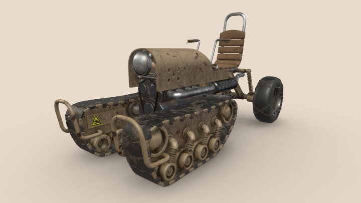 🚙 A half tracked ATV 🔧 3D Model