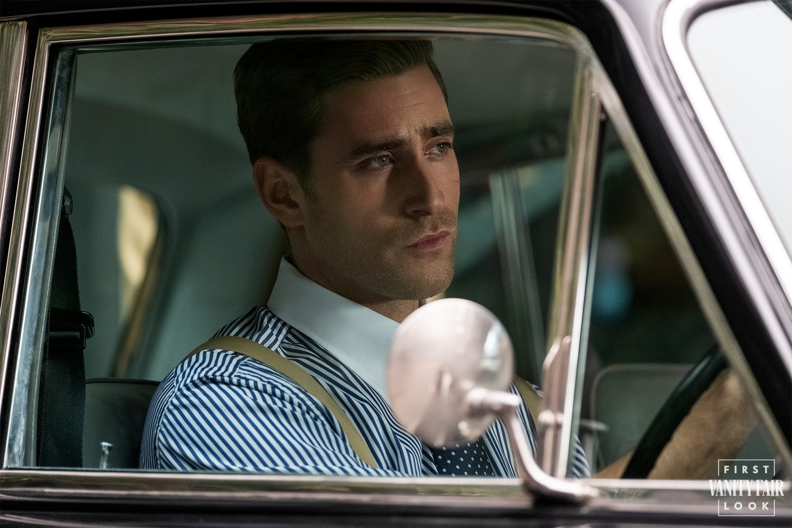 Image may contain Human Person Vehicle Car Transportation Automobile Oliver JacksonCohen Clothing and Apparel