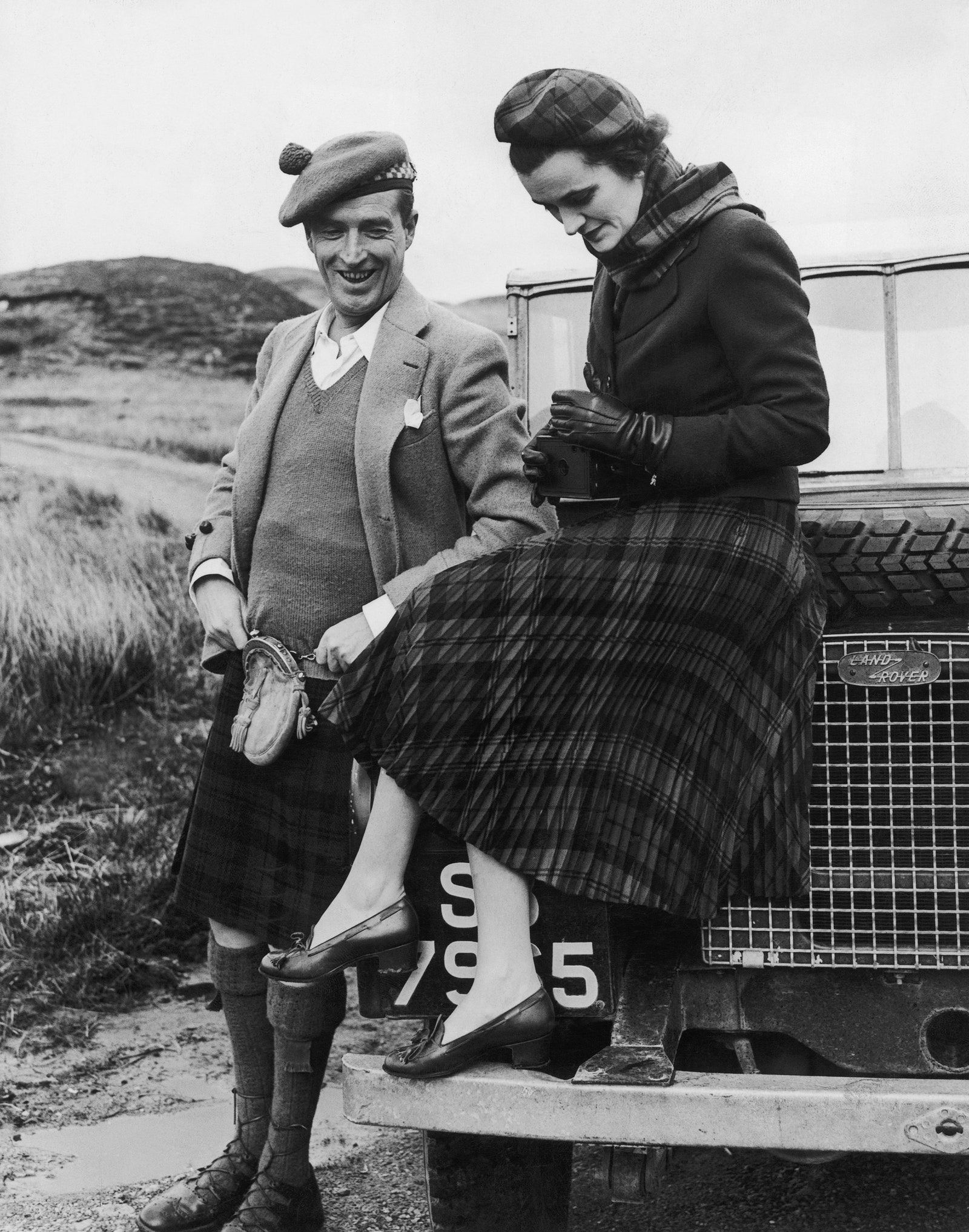 Margaret and Ian in Scotland in 1952.