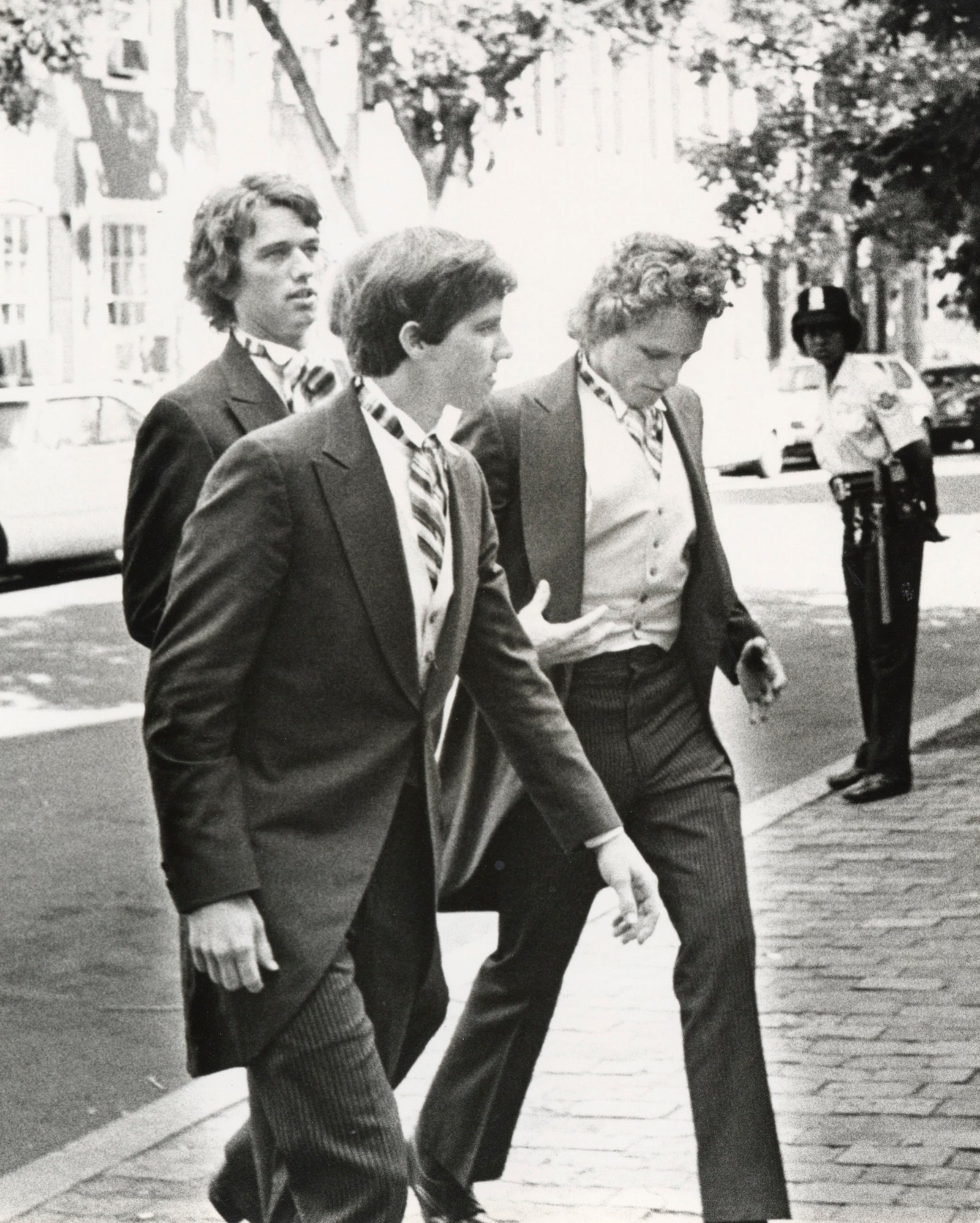 Robert F. Kennedy Jr. Michael Kennedy and Joseph Kennedy II attend Jeff Ruhe and Courtney Kennedys wedding in 1980.