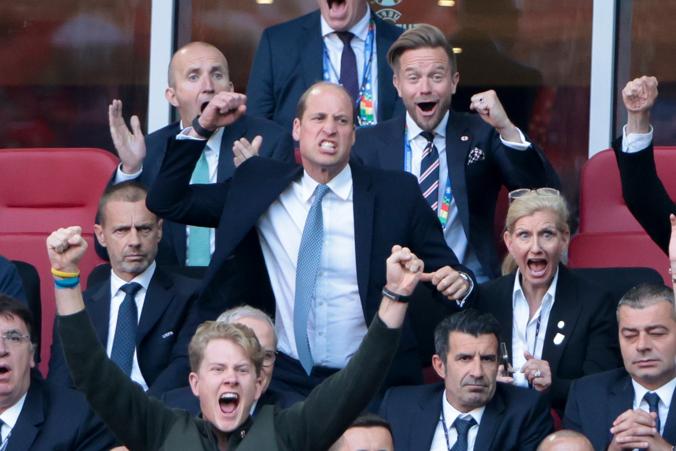 Prince William at the England v Switzerland QuarterFinal  UEFA EURO 2024