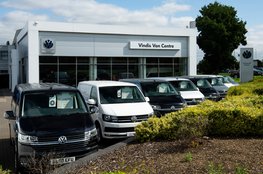 Volkswagen vans outside dealer