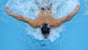 Michael Phelps am Anschlag