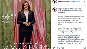 Kamala Harris soll unzufrieden mit „Vogue“-Cover sein