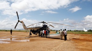 UN-Hubschrauber in Islamistengebiet in Somalia gelandet