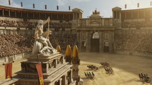 Aufmarsch der Gladiatoren und Riesenkrokodile