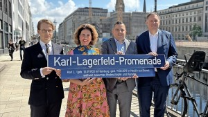 Hamburg widmet Karl Lagerfeld eine Promenade