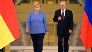 Merkel fordert von Putin Freilassung Nawalnyjs