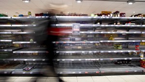 Der undramatische Sturm im Supermarkt