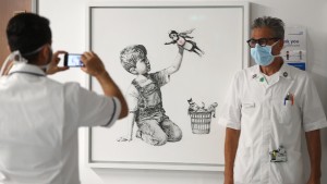 Banksy dankt Corona-Helden mit neuem Kunstwerk