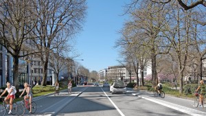 Streit um die Umgestaltung der Bockenheimer Landstraße