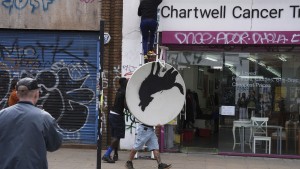 Neues Banksy-Graffito in London nach Auftauchen gestohlen