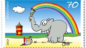 Ottifant als Briefmarke