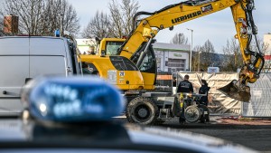 Baggerfahrer zeigte sich kurz vor der Tat selbst bei der Polizei an