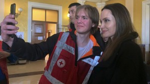 Angelina Jolie besucht die Ukraine