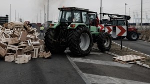 Belgische und niederländische Bauern protestieren weiter