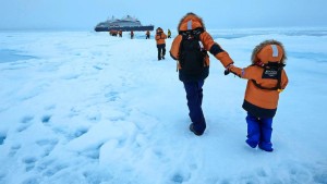 Surreales Treffen im Nebel des Nordpols