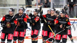 Deutsche Eishockey-Nationalmannschaft vor Titelgewinn