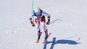 Die Favoritin gewinnt den Super-G