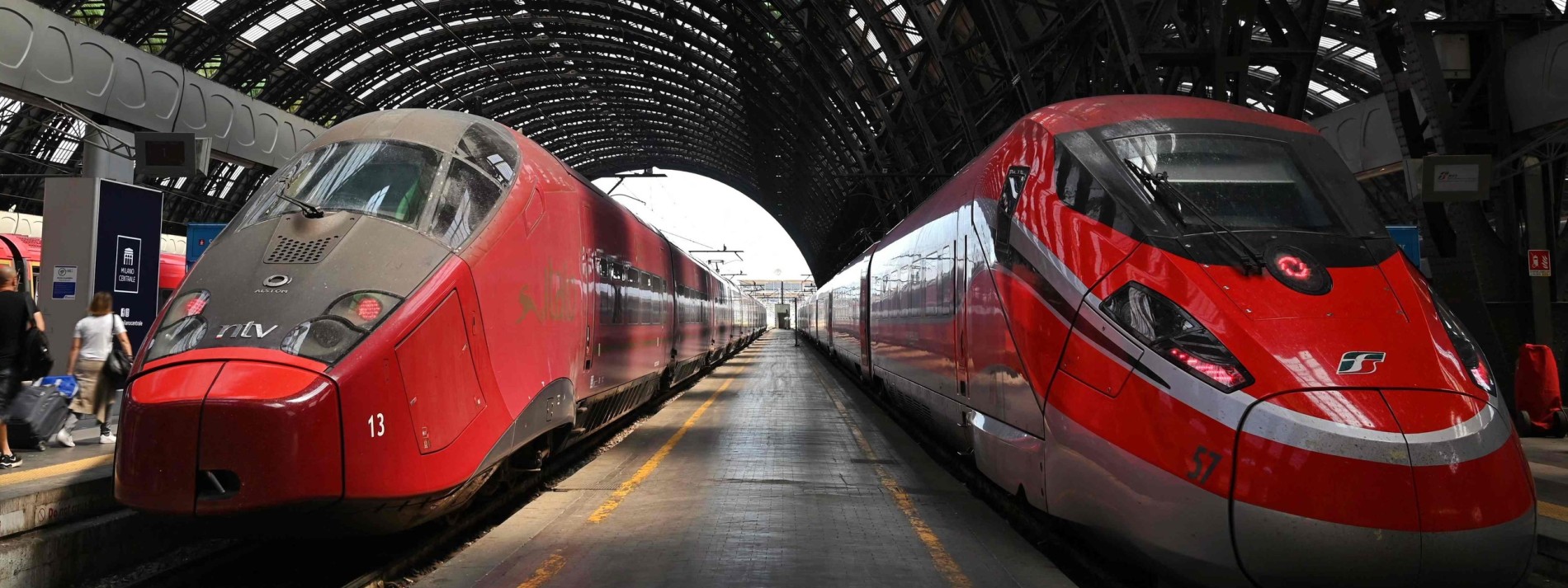 In Italien fahren die Züge pünktlich