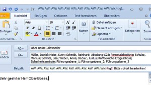 Darf ich geschäftliche Infos an meine Mail-Adresse weiterleiten?