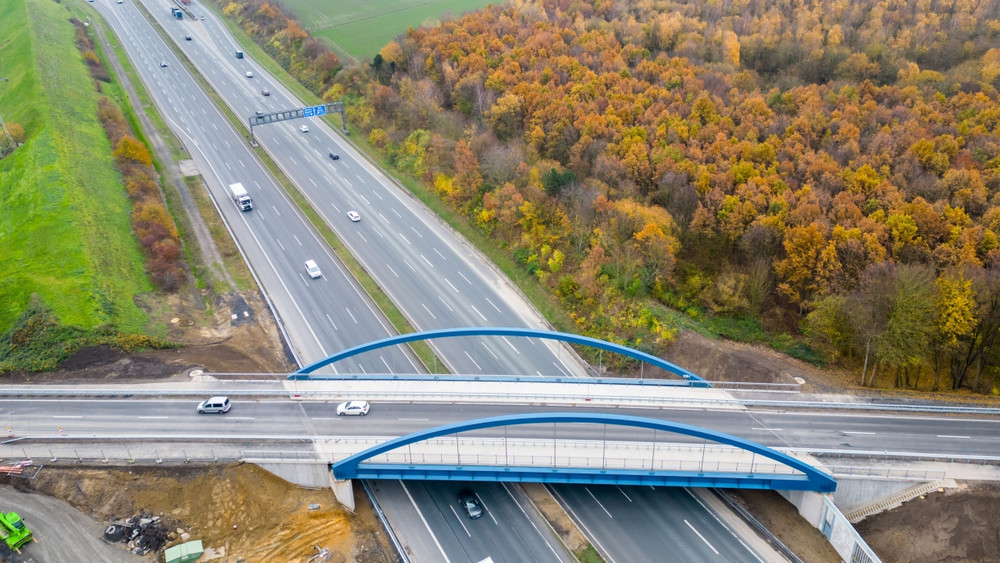 Expressbrücke von Echterhoff in der Nähe des Kamener Kreuzes